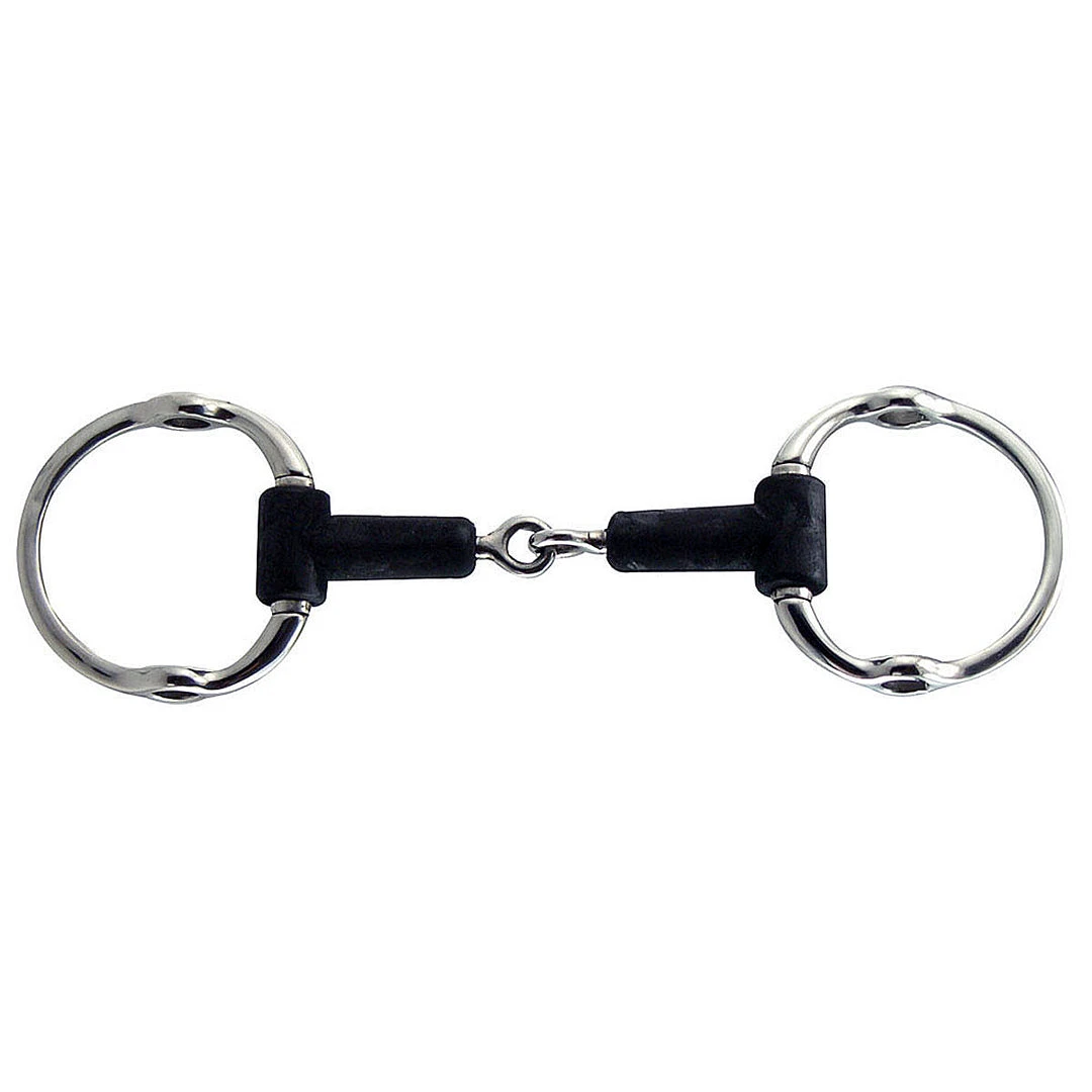 Intrepid Horse Bits Coronet Jointed Rubber Mouth Gag Bit 3 Intrepid Horse Bits Coronet Jointed Rubber Mouth Gag Bit