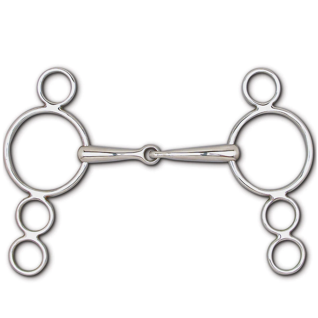 Toklat Originals Horse Bits Toklat Snaffle 4-Ring Continental Gag- 6 1/2" Cheek 3 Toklat Originals Horse Bits Toklat Snaffle 4-Ring Continental Gag- 6 1/2" Cheek