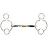 Shires Equestrian Products Horse Bits Shires Blue Sweet Iron Universal With Roller Link Bit