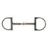 Intrepid Horse Bits Coronet Copper And Steel Roller Dee Snaffle Bit