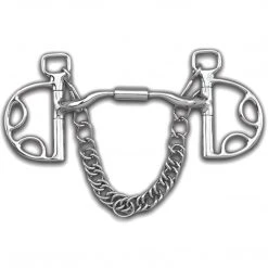 Toklat Originals Toklat Myler Kimberwick With Stainless Steel Low Port Comfort Snaffle MB 04 Horse Bits