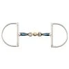 Shires Equestrian Products Shires Blue Alloy Hunter Dee With Lozenge Horse Bits