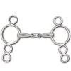 Toklat Originals Toklat Hollow Mouth French Link 4-Ring Continental Gag Bit Horse Bits