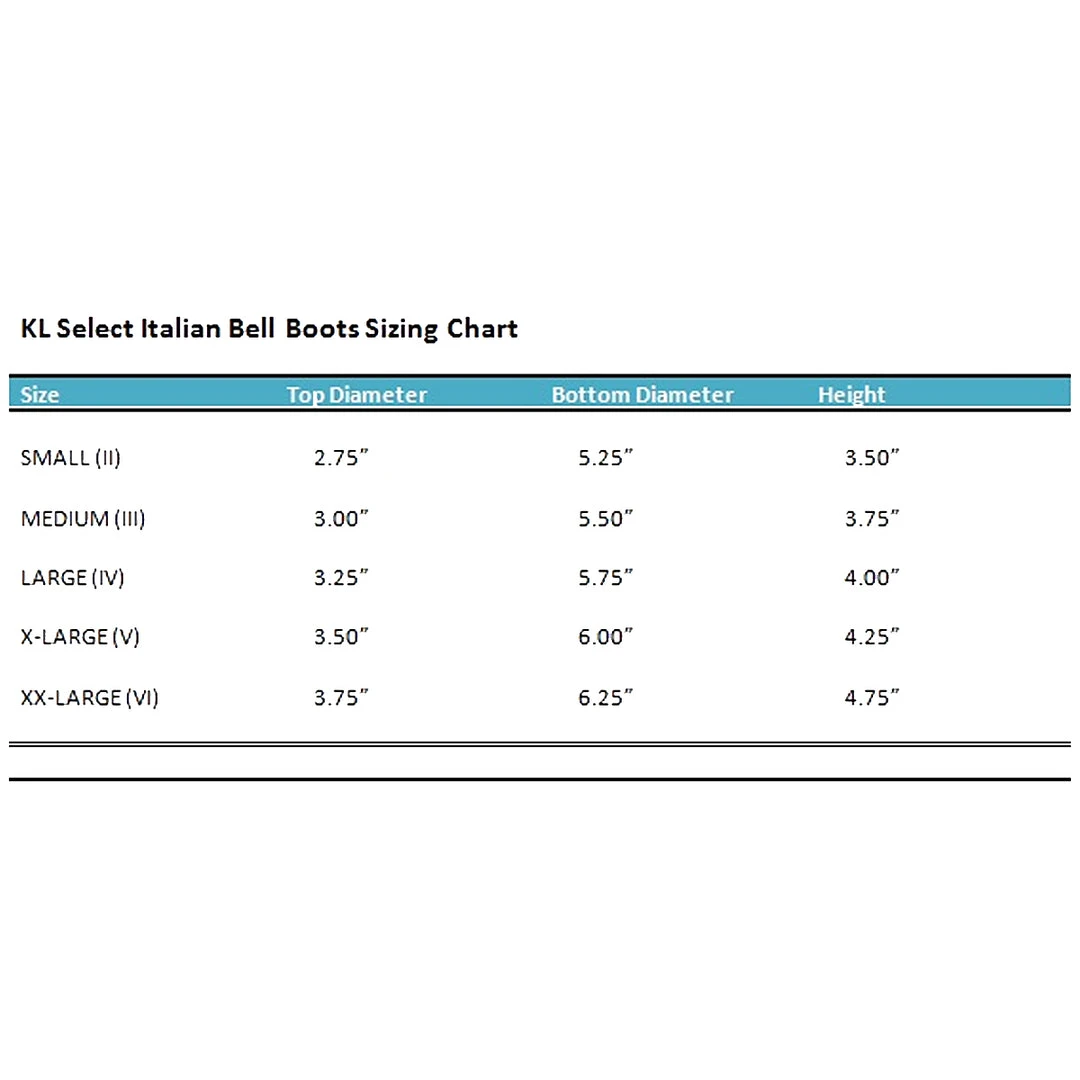 KL Select Italian Bell Boots Horse Boots & Wraps 6 KL Select Italian Bell Boots Horse Boots & Wraps