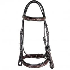 English Bridles Edgewood 1" Fancy Raised Padded Bridle With Padded Crown 10 English Bridles Edgewood 1