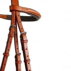 English Bridles Edgewood 1" Fancy Raised Padded Bridle With Padded Crown