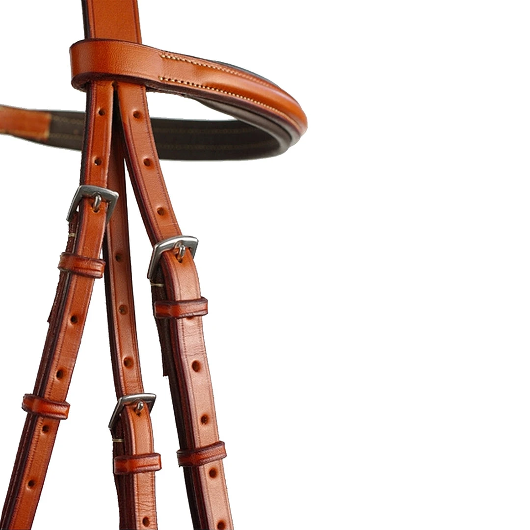 English Bridles Edgewood 1" Fancy Raised Padded Bridle With Padded Crown 4 English Bridles Edgewood 1" Fancy Raised Padded Bridle With Padded Crown