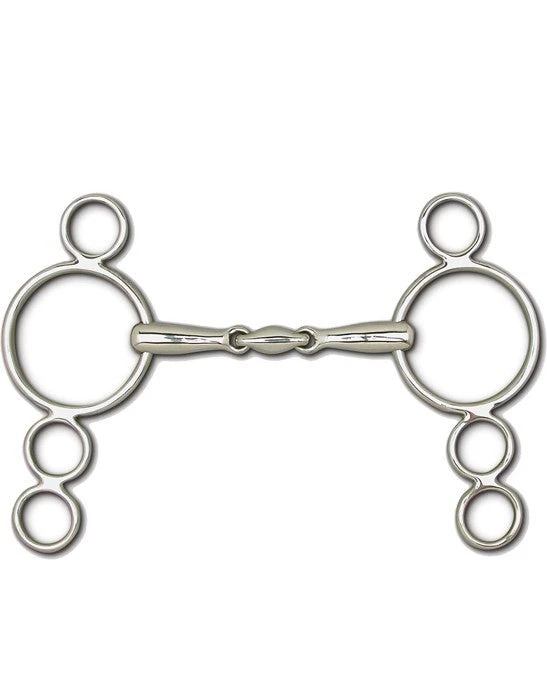 Toklat Originals Toklat Gag 3-Piece Snaffle Bit Horse Bits 3 Toklat Originals Toklat Gag 3-Piece Snaffle Bit Horse Bits