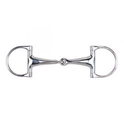 Weatherbeeta Horse Bits Korsteel Stainless Steel Featherweight Dee Ring Snaffle Bit