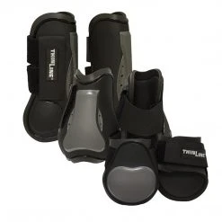 Horse Boots & Wraps ThinLine Flexible Filly Lightweight Breathable Air Shock Front Tendon Horse Boots