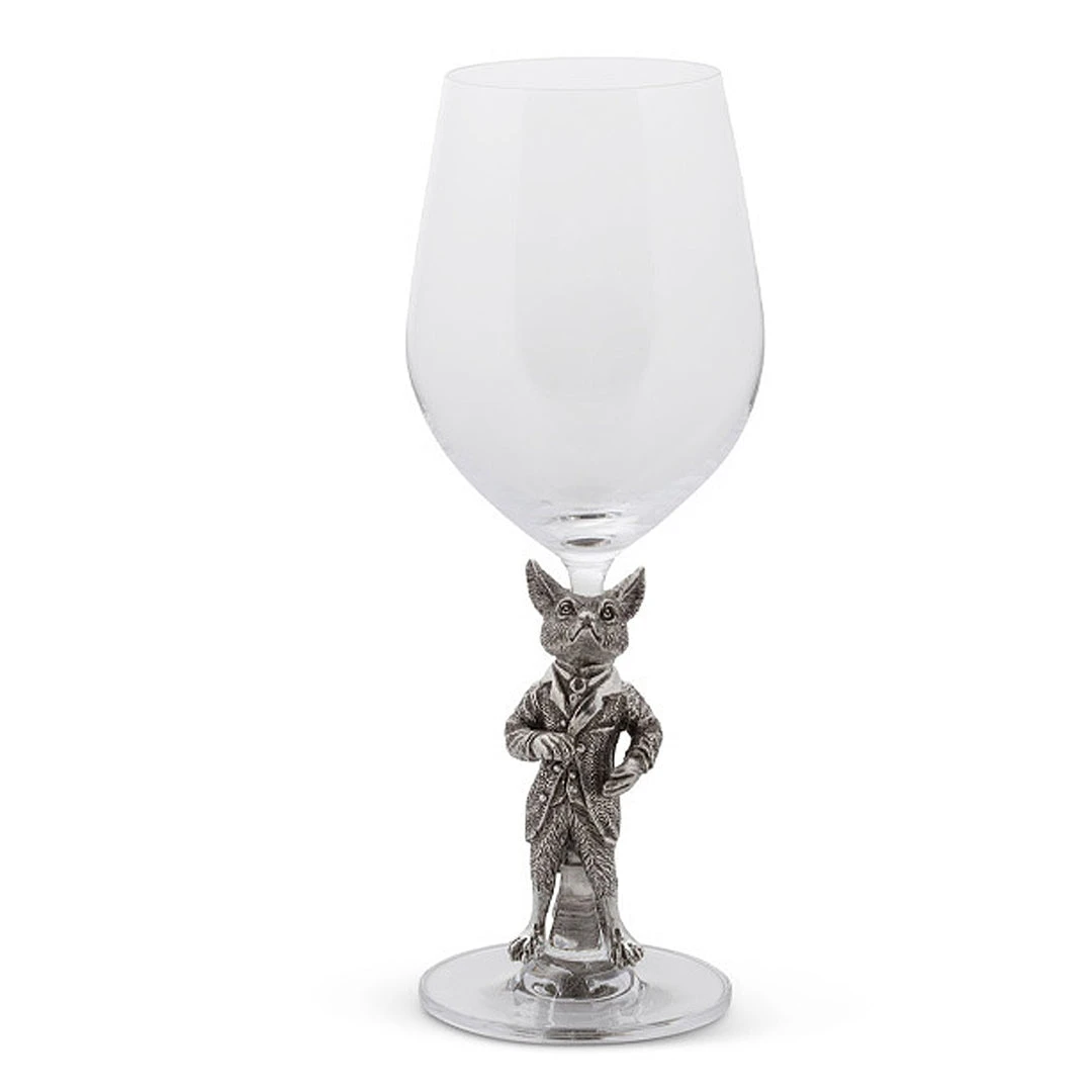 Arthur Court Equestrian Dressed Fox Wine Glass 3 Arthur Court Equestrian Dressed Fox Wine Glass