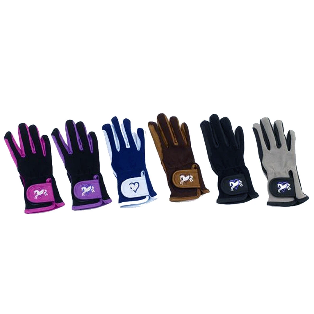 English Riding Supply Ovation Child's Hearts & Horses Gloves Equestrian Accessories 3 English Riding Supply Ovation Child's Hearts & Horses Gloves Equestrian Accessories