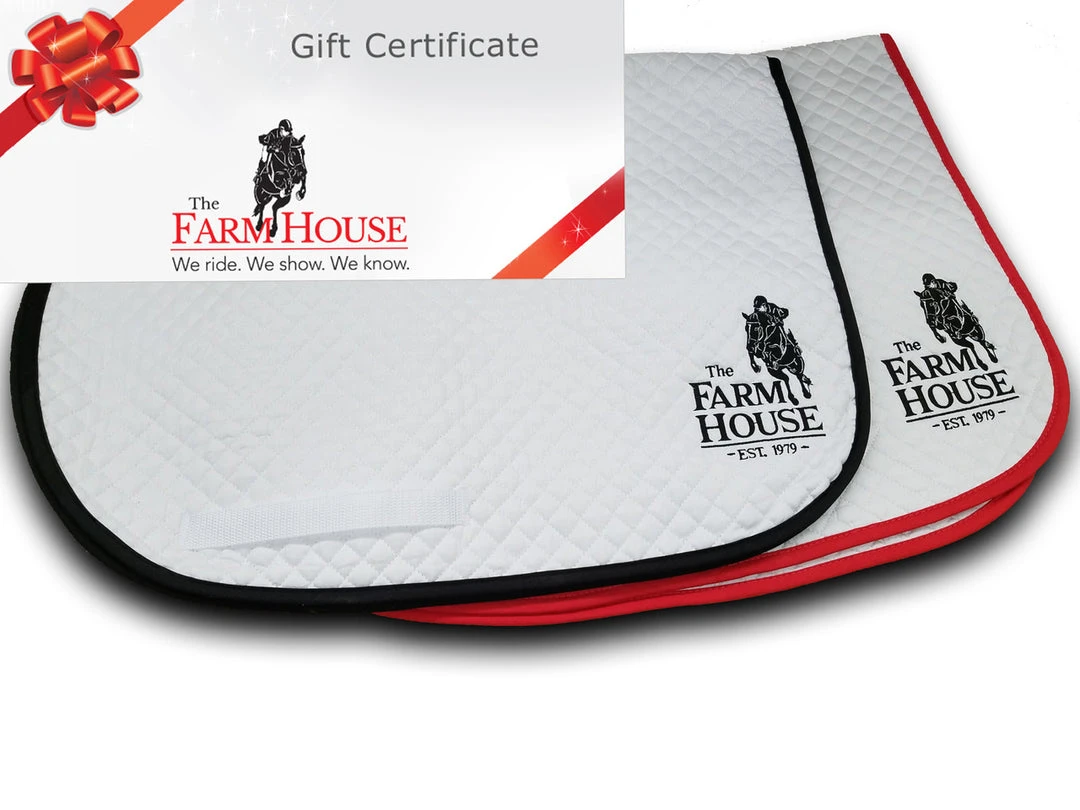 Farm House Tack Mailable Gift Certificates Gift Cards 3 Farm House Tack Mailable Gift Certificates Gift Cards