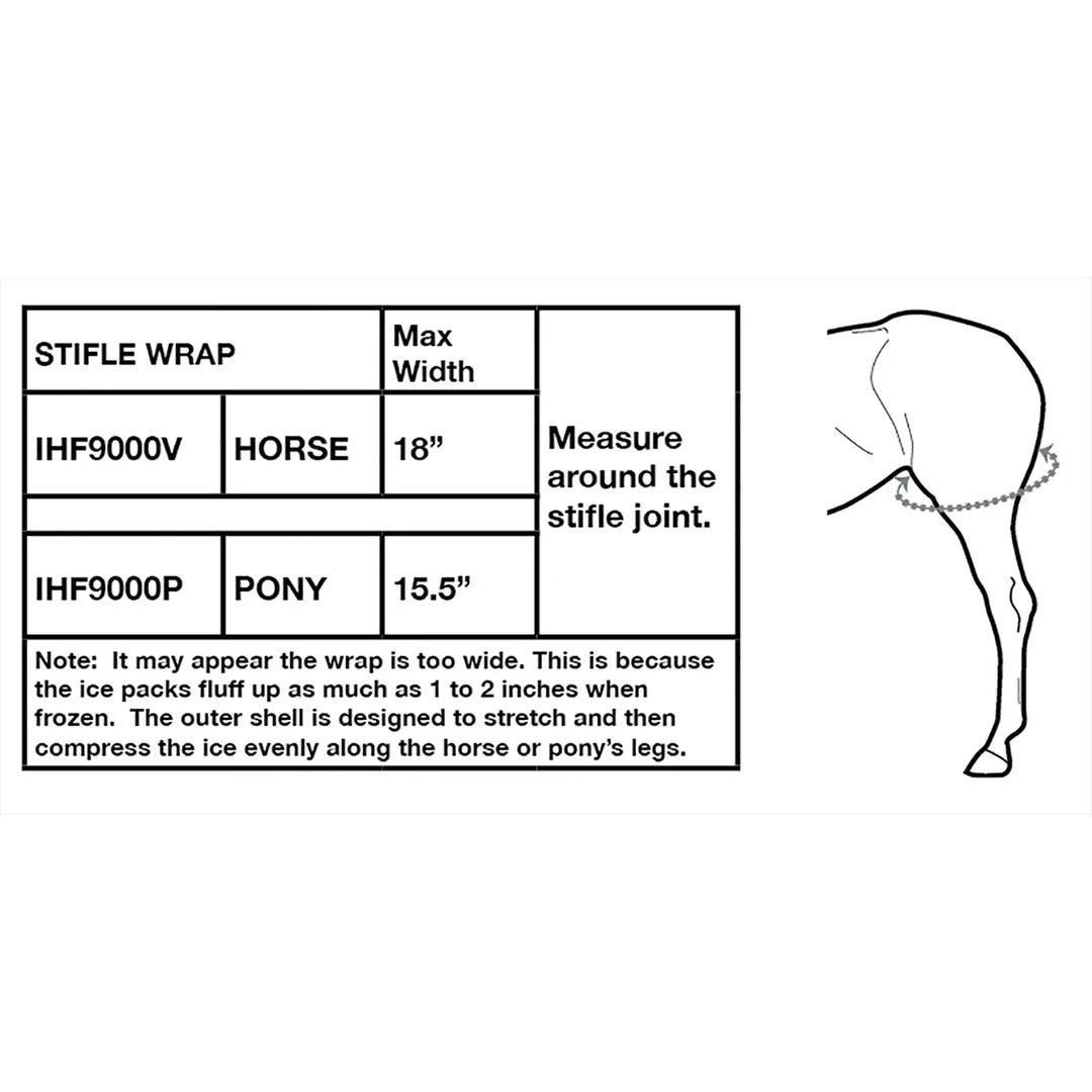 Ice Horse Stifle Wrap Therapeutic Horse Boots & Wraps 4 Ice Horse Stifle Wrap Therapeutic Horse Boots & Wraps