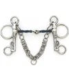 English Riding Supply Horse Bits Centaur Blue Steel Slow Twist Tom Thumb Pelham Bit