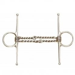 English Riding Supply Horse Bits Centaur Stainless Steel Double Twisted Wire Full Cheek Bit