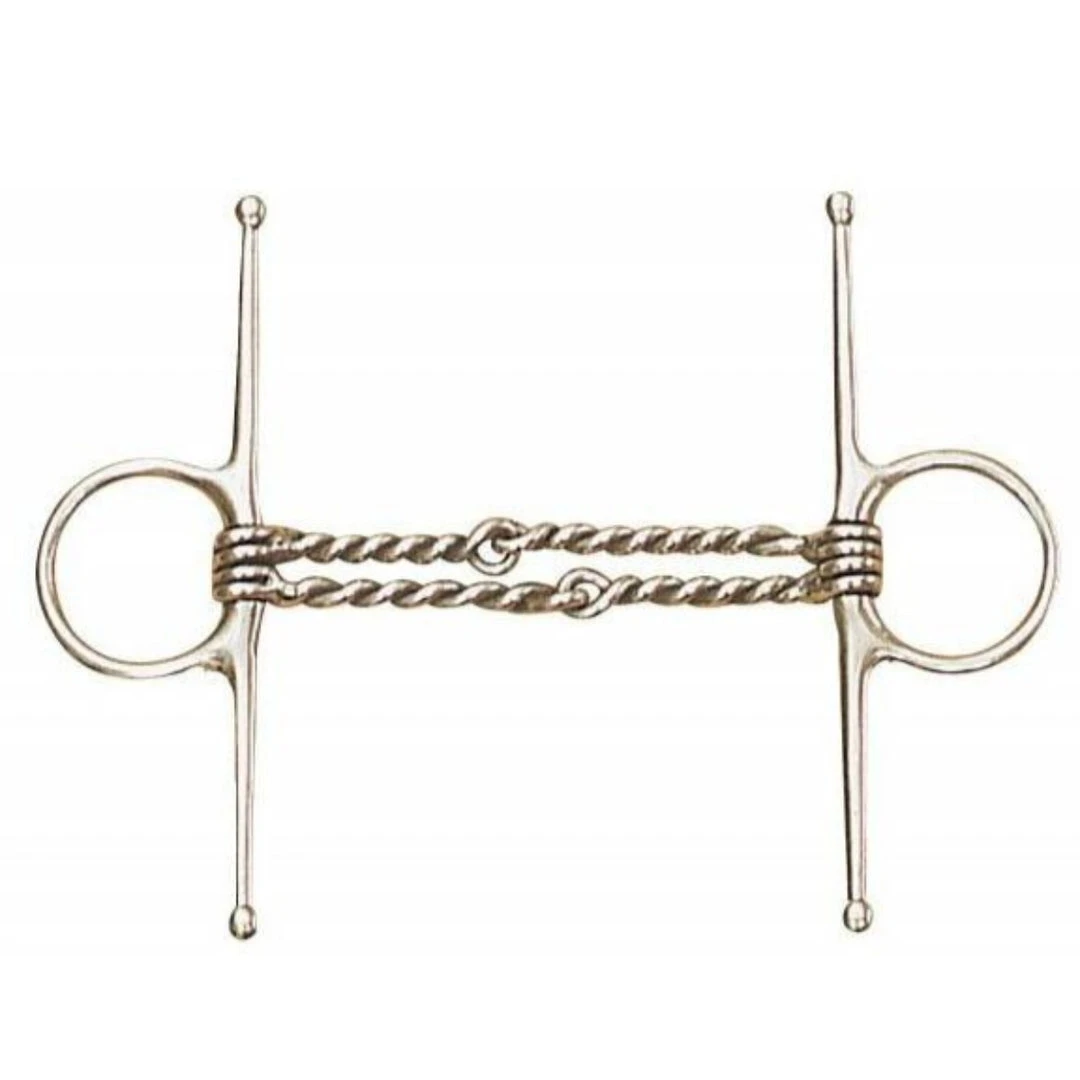 English Riding Supply Horse Bits Centaur Stainless Steel Double Twisted Wire Full Cheek Bit 3 English Riding Supply Horse Bits Centaur Stainless Steel Double Twisted Wire Full Cheek Bit