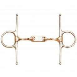 English Riding Supply Centaur Stainless Steel Dr Bristol Full Cheek With Twisted Copper Mouth Bit Horse Bits