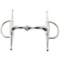 Weatherbeeta Horse Bits JP Korsteel Jointed Slow Twist Full Cheek Eggbutt Snaffle Bit
