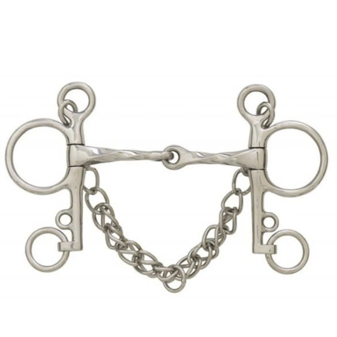 English Riding Supply Centaur Stainless Steel Slow Twist Jointed Mouth Pelham Bit 3 English Riding Supply Centaur Stainless Steel Slow Twist Jointed Mouth Pelham Bit