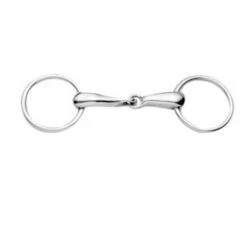 Weatherbeeta Korsteel Hollow Mouth Medium Weight 20MM Loose Ring Snaffle Bit