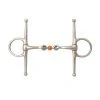 Weatherbeeta JP Korsteel Stainless Steel Copper Ball Link Full Cheek Snaffle Bit Horse Bits