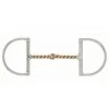 English Riding Supply Horse Bits Centaur Stainless Steel Curved Twisted Copper Wire Hunter Dee Bit
