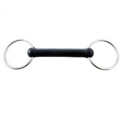 Weatherbeeta Korsteel Solid Rubber Mouth Loose Ring Snaffle Bit Horse Bits