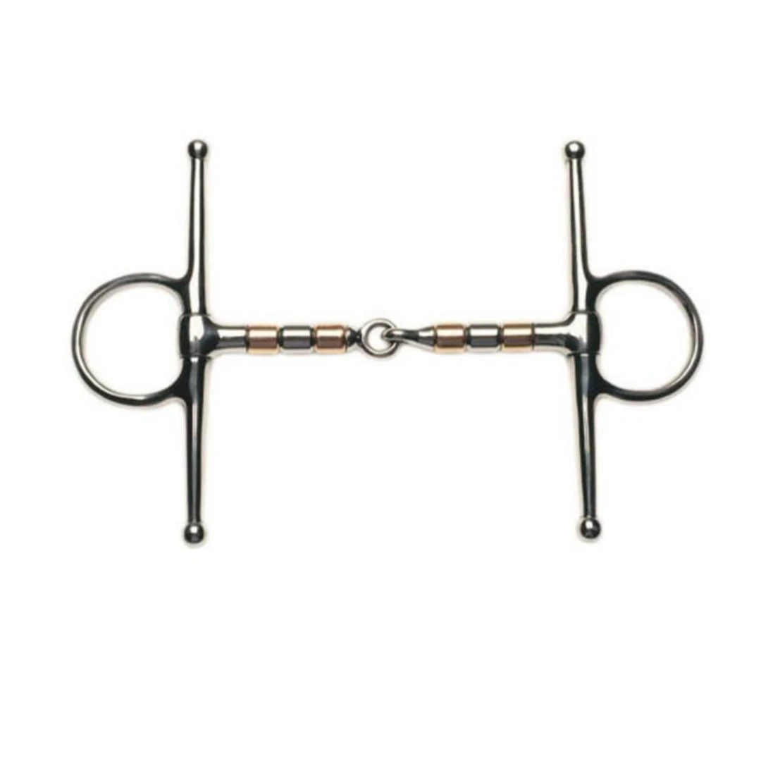 Weatherbeeta Horse Bits Korsteel Copper And Steel Roller Mouth Full Cheek Snaffle Bit 3 Weatherbeeta Horse Bits Korsteel Copper And Steel Roller Mouth Full Cheek Snaffle Bit