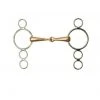 Weatherbeeta Horse Bits Korsteel European Copper Mouth 3 Ring Elevator Gag Bit