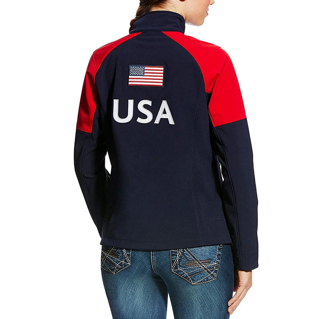 Equestrian Outerwear Ariat Women's Global Softshell Jacket USA 4 Equestrian Outerwear Ariat Women's Global Softshell Jacket USA