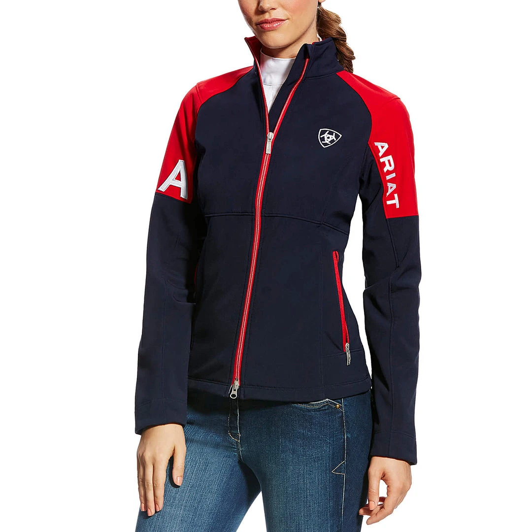 Equestrian Outerwear Ariat Women's Global Softshell Jacket USA 3 Equestrian Outerwear Ariat Women's Global Softshell Jacket USA