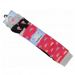 JPC Equestrian TuffRider Ladies Flamingo/Boat/Horse Knee Hi Socks 11 JPC Equestrian TuffRider Ladies Flamingo/Boat/Horse Knee Hi Socks