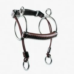 Equine Industries Horse Bits Trust Leather Curb Gag Bit