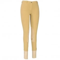 JPC Equestrian TuffRider Ladies Cotton Lowrise Pull-On Knee Patch Breeches