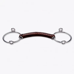 Equine Industries Trust Leather Loose Ring Gag Horse Bits