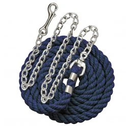 Perri's Leather Perri's Cotton Lead With Chain Halters & Leads
