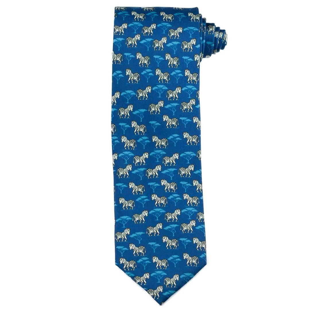 Essex Classics Men’s “Safari Zebra” Necktie Equestrian Accessories 3 Essex Classics Men’s “Safari Zebra” Necktie Equestrian Accessories