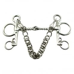 Intrepid Coronet Jointed Corkscrew Pelham Bit Horse Bits