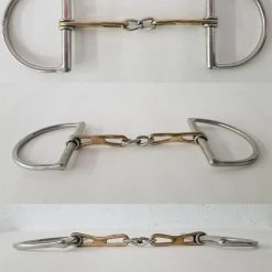 FHT Custom Made Bits Horse Bits Custom Made Tear Drop Dee Ring Snaffle