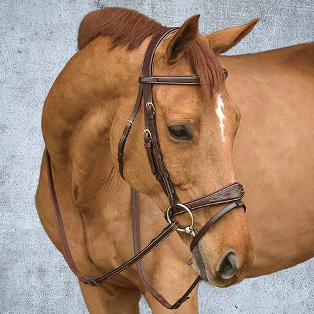 Sagmae Dyon Leather Rubber Reins 5 Sagmae Dyon Leather Rubber Reins