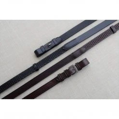 Black Oak By KL Select Pebble Grip Reins With Stops