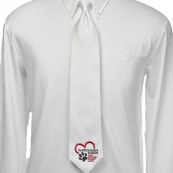 Show Shirts Essex Classics Men's "Danny & Ron's Rescue" White Pique Necktie
