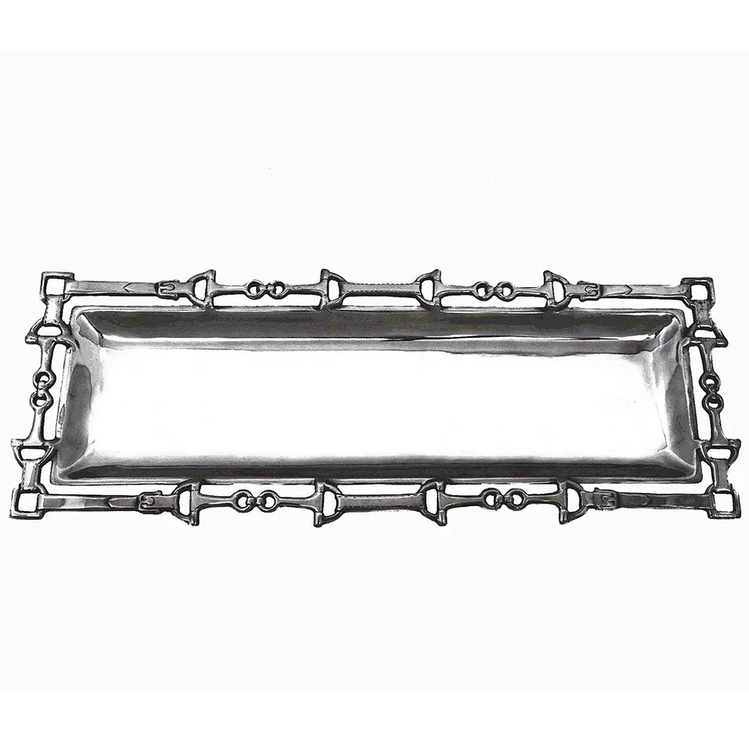 Arthur Court Equestrian Open Work Oblong Tray 3 Arthur Court Equestrian Open Work Oblong Tray