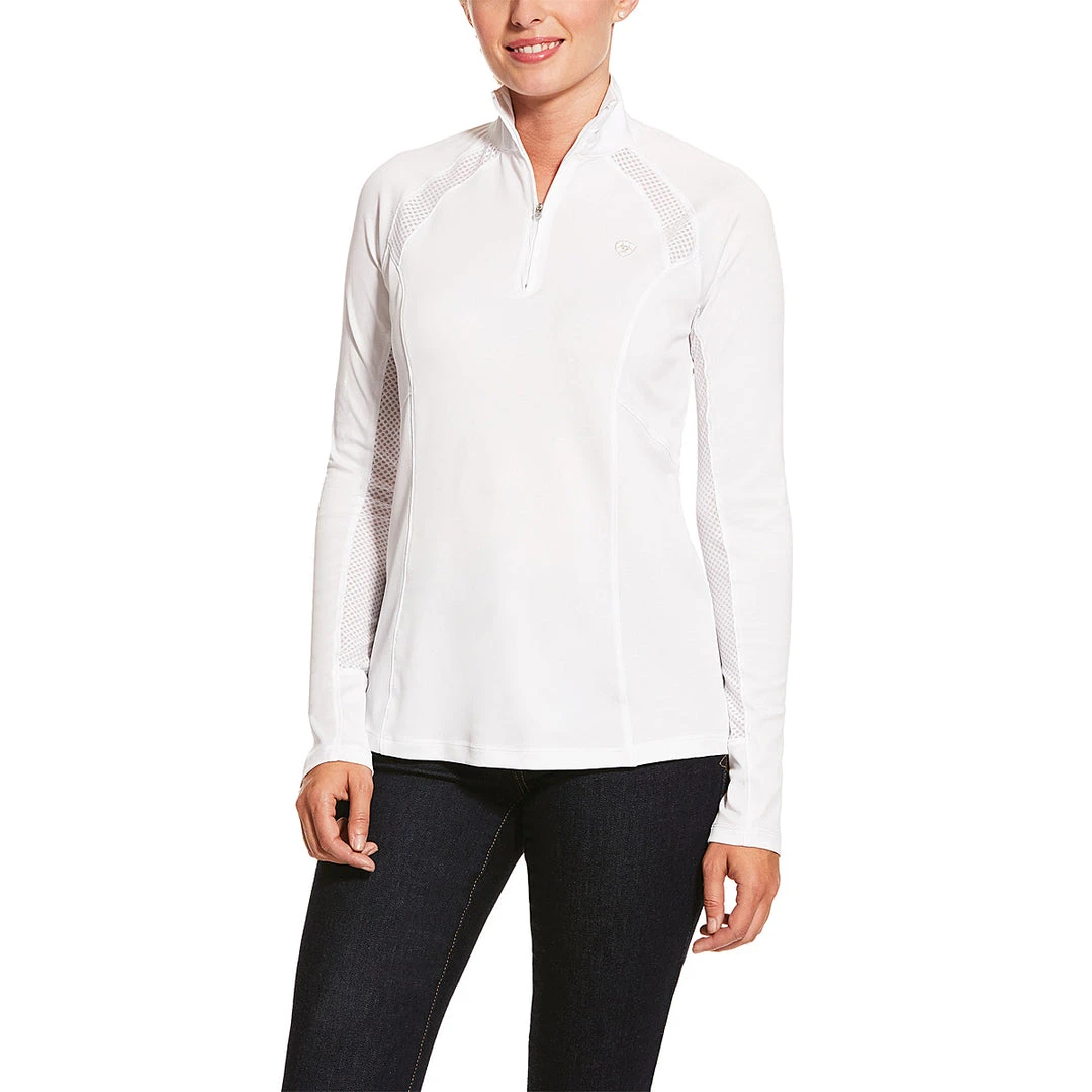 Baselayers Ariat Women's Sunstopper 2.0 1/4 Zip Baselayer Long Sleeve 45 Baselayers Ariat Women's Sunstopper 2.0 1/4 Zip Baselayer Long Sleeve