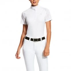 Outlet Farm House Tack Store 15 Ariat Women's Marquis Vent Short Sleeve Show Shirt-Sale